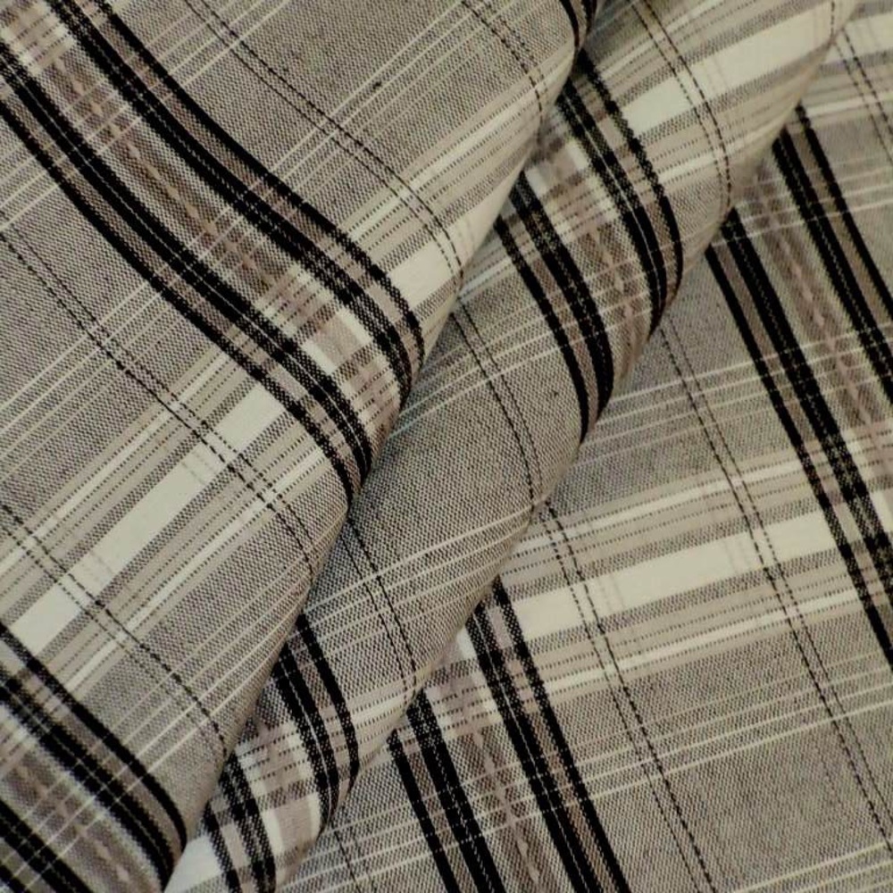 Beringer Plaid Color Greystone Cotton Fabric